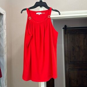 Calvin Klein Halter Red/Orange Top